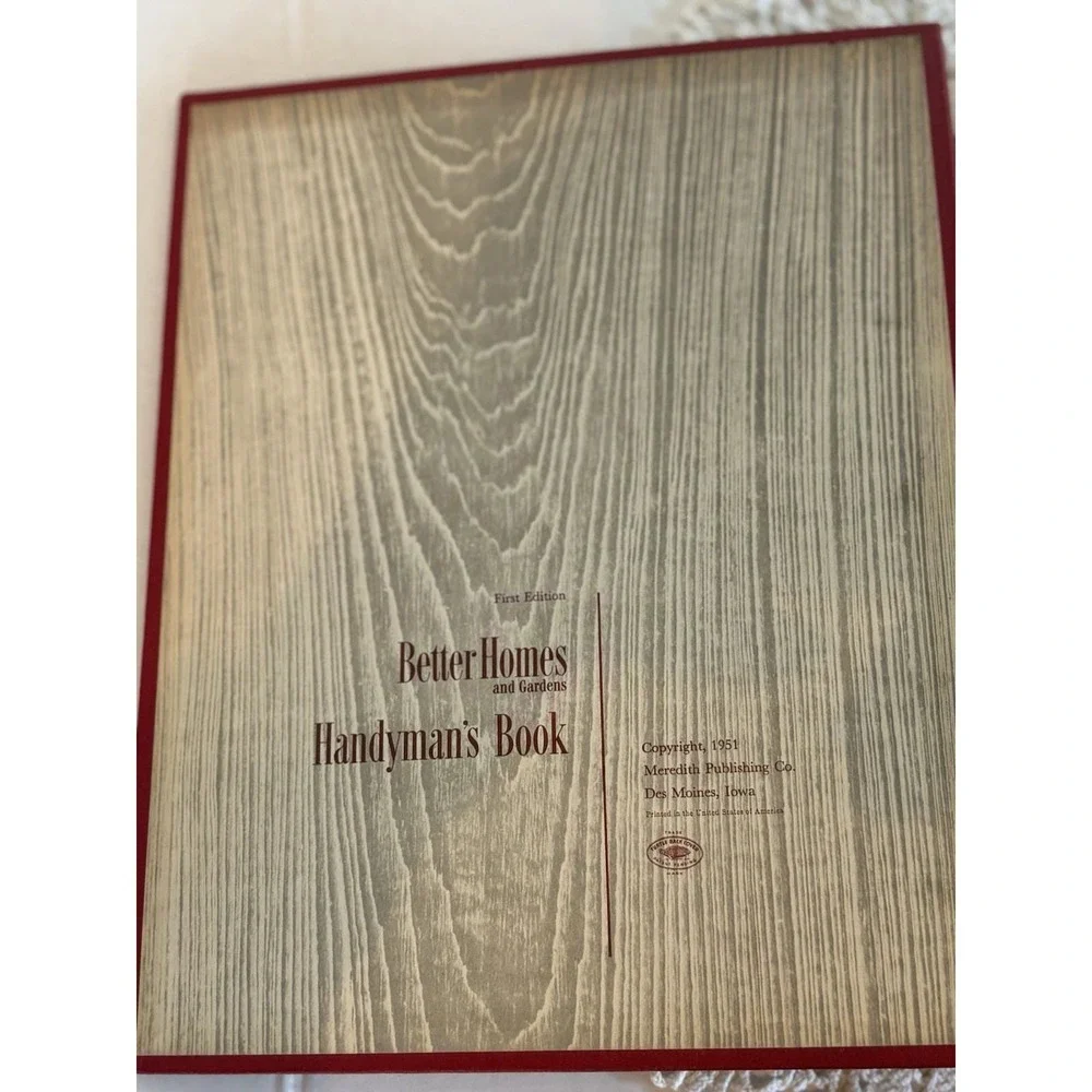 VTG Handyman's Book Lot:2 Better Homes and Gardens 5 Ring 1st&4th.Sears Wiring.